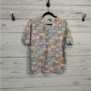 "Scrub H.Q." woman's nursing top